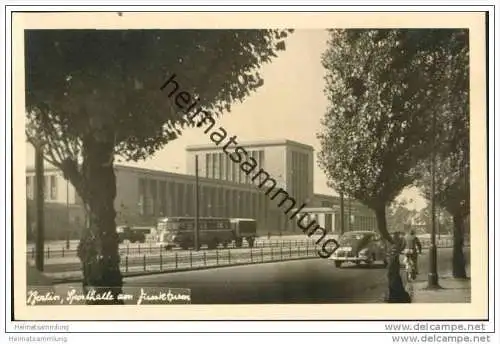 Berlin-Charlottenburg - Sporthalle am Funkturm - Foto-AK Handabzug 50er Jahre