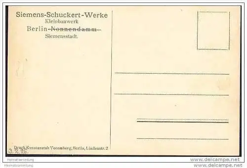 Berlin-Siemensstadt - Siemens-Schuckert-Werke - Kleinbauwerk