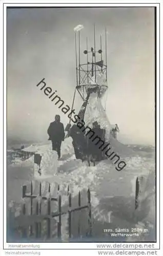 Säntis - Wetterwarte - Foto-AK ca. 1910