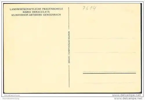 77723 Gengenbach - Landwirtschaftliche Frauenschule Maria Immaculata Klosterhof Abtsberg