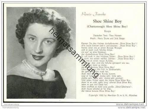 Renée Franke - Shoe Shine Boy 1952