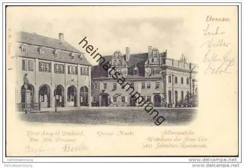 Dessau - Grosser Markt - Adler-Apotheke