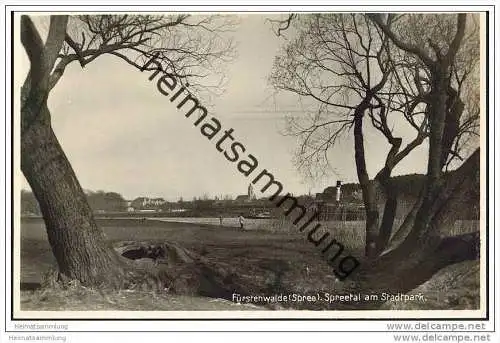 Fürstenwalde - Spreetal am Stadtpark - Foto-AK 30er Jahre