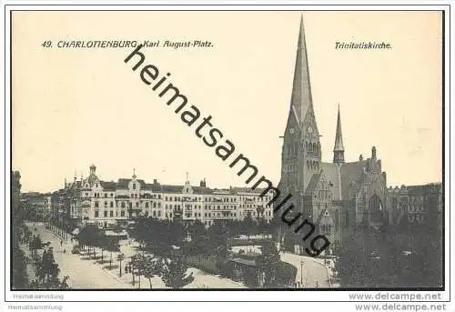 Berlin-Charlottenburg - Karl August-Platz - Trinitatiskirche - 20er Jahre