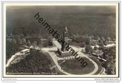 Berlin - Kaiser Wilhelm-Turm - Luftschiffaufnahme 30er Jahre