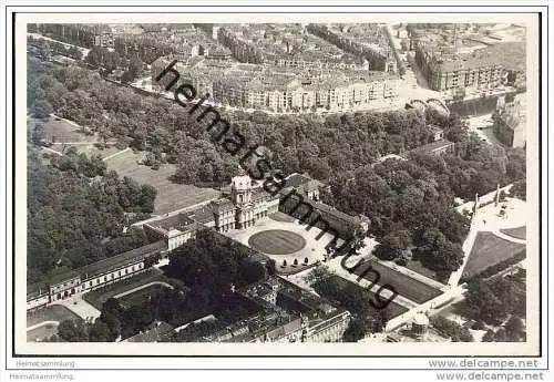 Berlin-Charlottenburg - Schloss - Foto-AK ca. 1930 - Kern-Luftbild - Handabzug