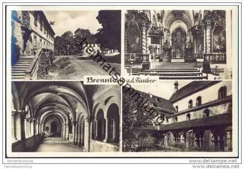 Bronnbach - Gast- und Pensionshaus Bronnbach Besitzer Ernst Lang - Foto-AK