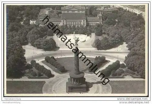 Berlin-Mitte - Königsplatz - Siegessäule - Foto-AK Kern-Luftbild ca. 1930