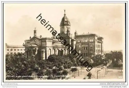 Berlin-Lichterfelde - Kirche in der staatlichen Bildungsanstalt - französische Kadettenanstalt - Foto-AK 30er Jahre