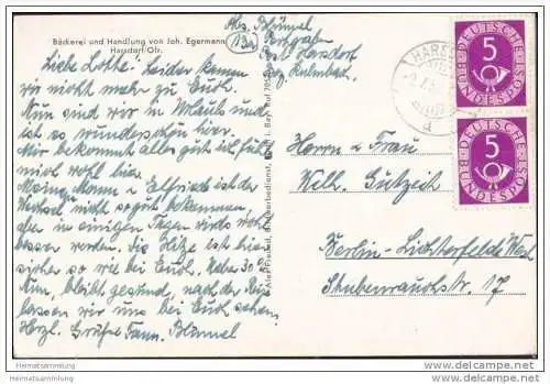 Harsdorf / Ofr. - Dorfansicht - Bäckerei und Handlung Joh. Egermann