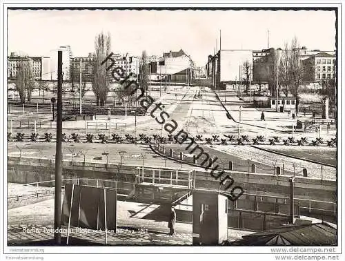 Berlin - Potsdamer Platz - Leipziger Strasse - Mauer - Sektorengrenze - Foto-AK Grossformat 60er Jahre