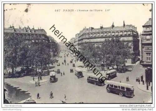 Paris - L'Avenue de L'Opéra - Busse