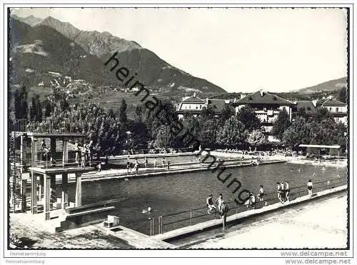 Merano - Meran - Schwimmbad - Foto-AK Grossformat