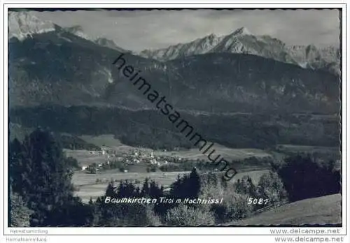 Baumkirchen mit Hochnissl - Foto-AK