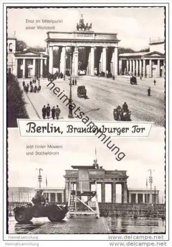 Berlin - Brandenburger Tor - einst und jetzt...
