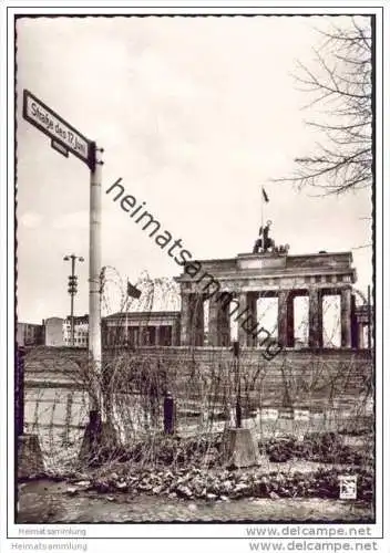 Berlin - Mauer - Brandenburger Tor - Foto-AK