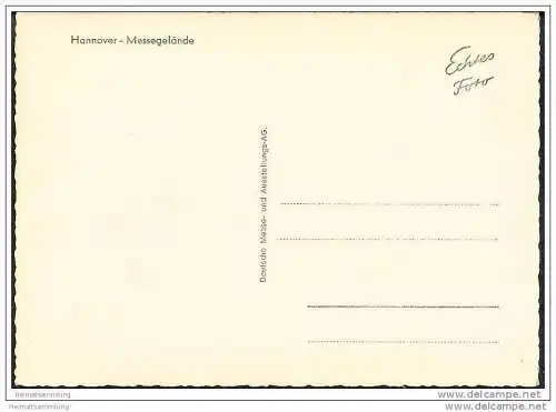 Hannover - Messegelände - Foto-AK Grossformat 50er Jahre