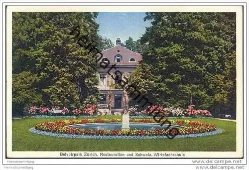 Zürich - Belvoirpark - Wirtefachschule - Restauration und Schweiz
