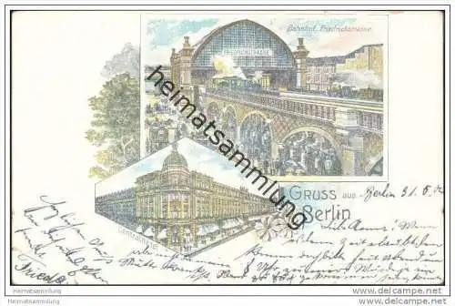 Berlin-Mitte - Gruss aus Berlin - Bahnhof Friedrichstrasse - Centralhotel
