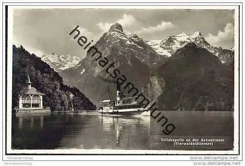 Tellskapelle - Dampfer Schiller - Vierwaldstättersee - Foto-AK