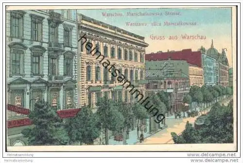 Gruss aus Warschau - Marschalkowska Strasse