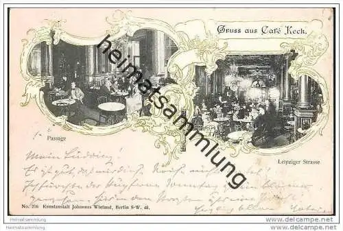 Berlin-Mitte - Café Keck - Innenansicht - Passage Leipzigerstrasse