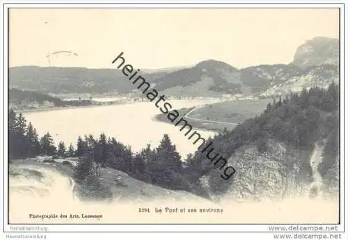 Le Pont et ses environs - Stempel: Militärsache Schulen & Kurse des Generalstabes