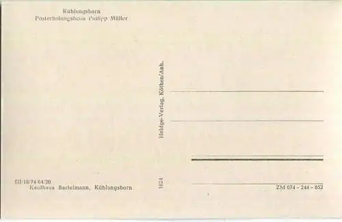 Kühlungsborn - Posterholungsheim Philipp Müller - Heldge-Verlag Köthen