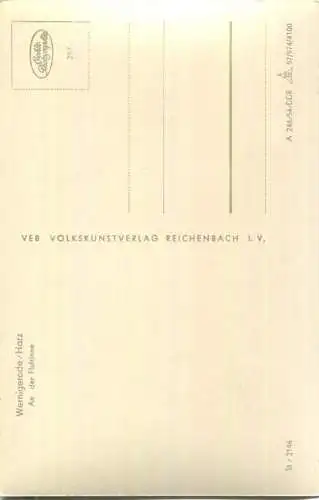 Wernigerode - An der Flutrinne - VEB Volkskunstverlag Reichenbach 1954
