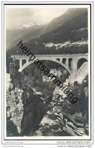 Aandalsnes - Viadukt - Kyllingbrücke der Raumabahn - Foto-AK 30er Jahre