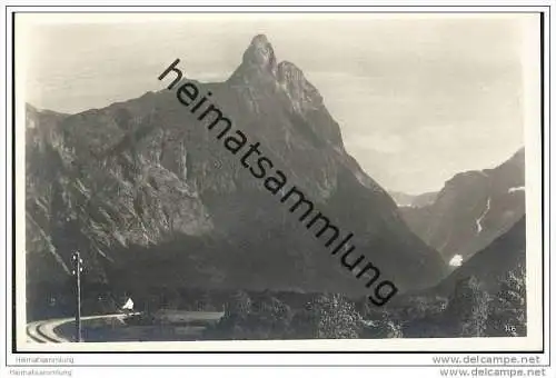 Aandalsnes - Raumabahn auf Romsdalshorn - Foto-AK 30er Jahre