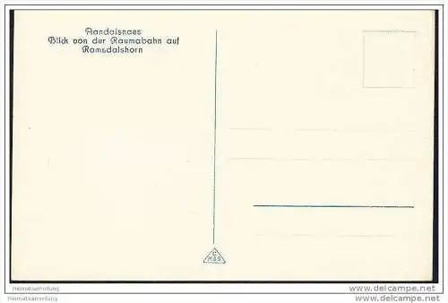 Aandalsnes - Raumabahn auf Romsdalshorn - Foto-AK 30er Jahre