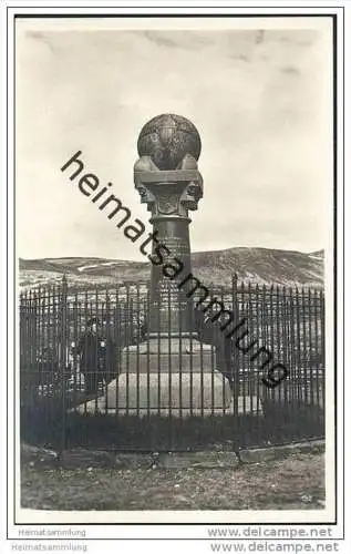 Hammerfest - Meridiansäule - Foto-AK 30er Jahre