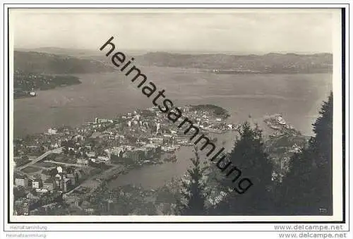 Bergen - Panorama - Foto-AK 30er Jahre