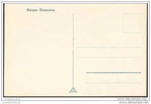 Bergen - Panorama - Foto-AK 30er Jahre