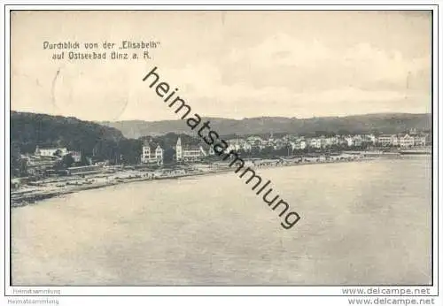 Durchblick von der ""Elisabeth"" auf Binz auf Rügen