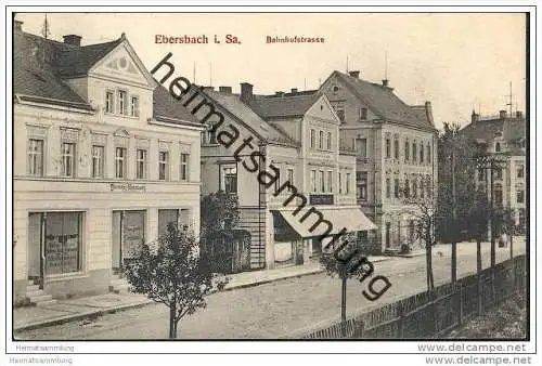 Ebersbach i. Sachsen - Bahnhofsstrasse - Geschäfte