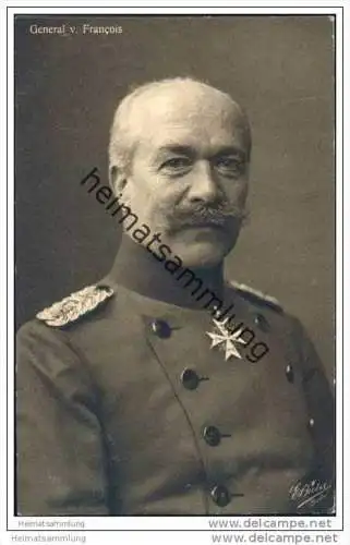 General von Francois - Wohlfahrtskarte