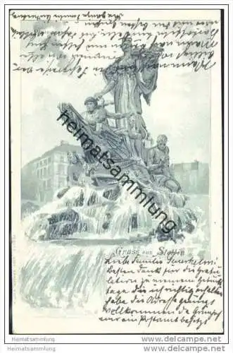 Gruss aus Stettin - Manzelbrunnen