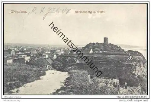 Graudenz - Schlossberg und Stadt