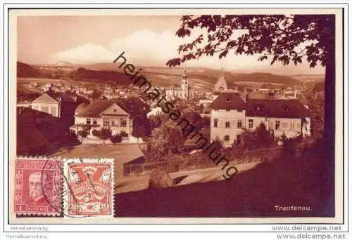 Trautenau (Trutnov) - Teilansicht - Blick vom Kapellenberg - Foto-AK
