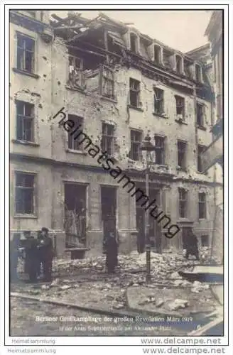 Berliner Grosskampftage der grossen Revolution März 1919 - in der Alten Schützenstrasse am Alexanderplatz