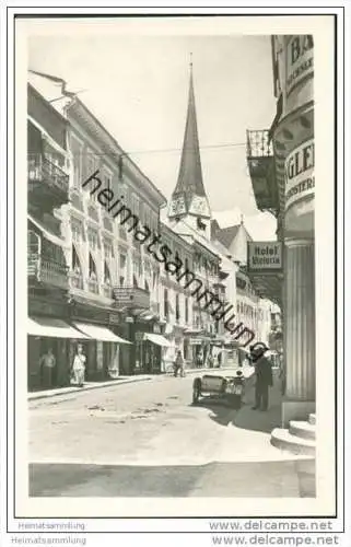 Bad Ischl - Pfarrgasse - Motorrad mit Seitenwagen - Foto-AK