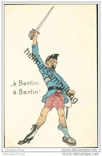 Propaganda - à Berlin à Berlin - Französischer Soldat in dürftiger Kleidung