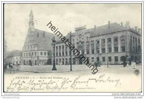 Zwickau - Markt und Rathaus