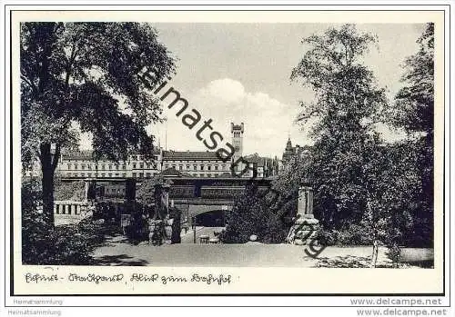 Erfurt - Stadtpark - Bahnhof - Foto-AK 30er Jahre