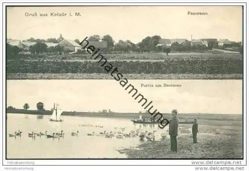 Ketzür i. M. - Panorama - Partie am Beetzsee - Bahnpost Brandenburg - Roskow