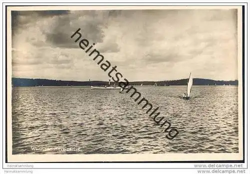 Berlin-Wannsee - Havelpartie - Foto-AK 30er Jahre