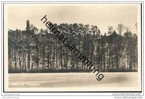 Berlin-Wannsee - Blick auf Nikolskoe - Foto-AK ca. 1930