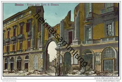 Messina - Erdbeben 1908 - Il disastro